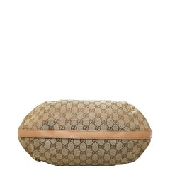 グッチ GGキャンバス ハンドバッグ 269953 ベージュ ピンク キャンバス レザー レディース GUCCI 【中古】