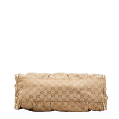 グッチ GGキャンバス アビー ショルダーバッグ 189833 ベージュ ゴールド キャンバス レザー レディース GUCCI 【中古】