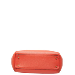 ロエベ ロゴ トートバッグ ハンドバッグ レッド レザー レディース LOEWE 【中古】