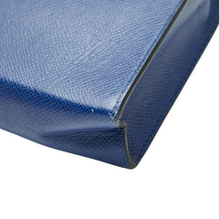 ルイ ヴィトン タイガ ポシェットヴォワヤージュ MM クラッチバッグ セカンドバッグ M30575 ブルー レザー メンズ LOUIS VUITTON 【中古】
