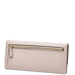 マイケルコース ロゴプレート 長財布 ピンク レザー レディース Michael Kors 【中古】