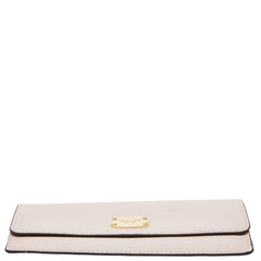 マイケルコース ロゴプレート 長財布 ピンク レザー レディース Michael Kors 【中古】