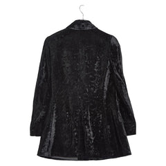 フェンディ セットアップ ジャケット スカート サイズ44 ブラック ベロア レディース FENDI 【中古】
