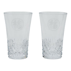 バカラ グラスジャパン福 アリア 2客セット グラス クリア ガラス レディース Baccarat 【中古】