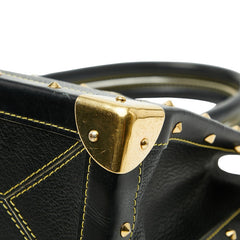 ルイ ヴィトン スハリ ファビュロー トートバッグ M91812 ブラック ゴールド レザー メッキ レディース LOUIS VUITTON 【中古】