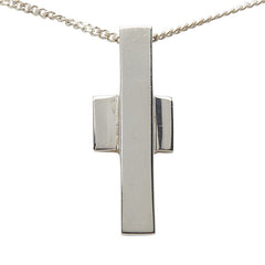 グッチ クロス ネックレス SV925 シルバー レディース GUCCI 【中古】