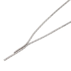 K18WG ホワイトゴールド ダイヤ1.00ct ネックレス レディース 【中古】