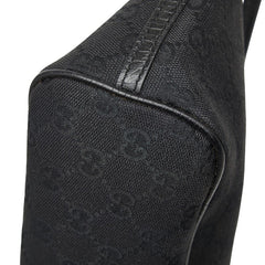 グッチ GGキャンバス アクセサリーポーチ ハンドバッグ 07198 ブラック キャンバス レディース GUCCI 【中古】