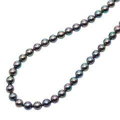 SV925 シルバー アコヤパール7~7.5mm パールネックレス レディース 【中古】