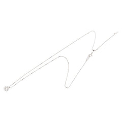 K18WG ホワイトゴールド ダイヤ0.50ct ペンダントネックレス レディース 【中古】