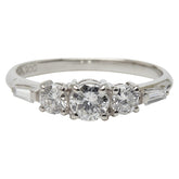 Pt900 プラチナ ダイヤ0.61ct リング 指輪 レディース 9.5号 【中古】