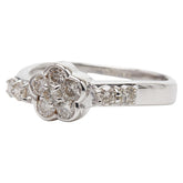 K18WG ホワイトゴールド ダイヤ0.50ct リング 指輪 ユニセックス 10号 【中古】
