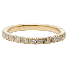 K18YG イエローゴールド ダイヤ1.00ct エタニティリング レディース 13号 【中古】