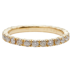 K18YG イエローゴールド ダイヤ1.00ct エタニティリング レディース 13号 【中古】