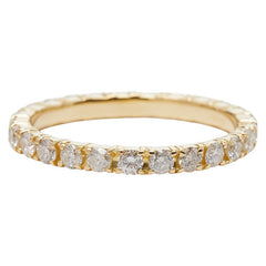 K18YG イエローゴールド ダイヤ1.00ct エタニティリング レディース 13号 【中古】