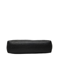 バーバリー 斜め掛け ショルダーバッグ ブラック ゴールド レザー レディース BURBERRY 【中古】
