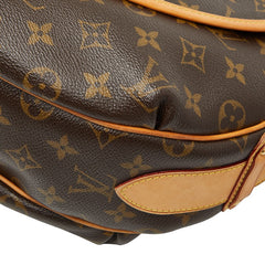 ルイ ヴィトン モノグラム トゥラムGM 斜め掛け ショルダーバック M40075 ブラウン PVC レザー レディース LOUIS VUITTON 【中古】