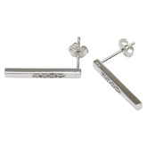 K14WG ホワイトゴールド ダイヤ0.08ct ピアス レディース 【中古】