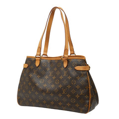 ルイ ヴィトン モノグラム バティニョール オリゾンタル ショルダーバッグ トートバッグ M51154 ブラウン PVC レザー レディース LOUIS VUITTON 【中古】