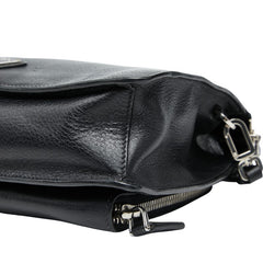 プラダ 三角ロゴプレート クラッチバッグ セカンドバッグ VR0051 ブラック レザー レディース PRADA 【中古】