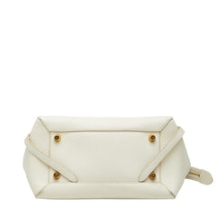 セリーヌ ベルトバッグ ナノ ハンドバッグ ショルダーバッグ 2WAY ホワイト アイボリー レザー レディース CELINE 【中古】