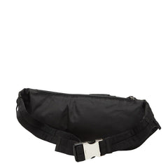 プラダ 三角ロゴプレート ボディバッグ ウエストバッグ ブラック ナイロン レディース PRADA 【中古】