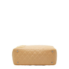 シャネル マトラッセ カンボン ハンドバッグ ボーリングバッグ 10番台 ベージュ レザー レディース CHANEL 【中古】