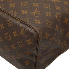 ルイ ヴィトン モノグラム ネヴァーフルGM トートバッグ ショルダーバッグ M40157 ブラウン PVC レザー レディース LOUIS VUITTON 【中古】