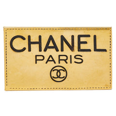 シャネル ロゴ ブローチ ゴールド メッキ レディース CHANEL 【中古】