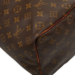 ルイ ヴィトン モノグラム スピーディ35 ハンドバッグ ボストンバッグ M41524 ブラウン PVC レザー レディース LOUIS VUITTON 【中古】