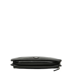 プラダ 三角ロゴプレート ビジネスバッグ ブリーフケース ブラック サフィアーノレザー メンズ PRADA 【中古】