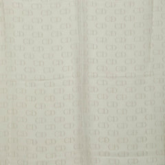 ディオール CDロゴ フラワー 花柄 スカーフ グレー マルチカラー シルク レディース Dior 【中古】