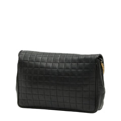 セリーヌ チェーンショルダーバッグ ブラック レザー レディース CELINE 【中古】