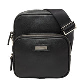 バーバリー ノバチェック 斜め掛け ショルダーバッグ ブラック レザー レディース BURBERRY 【中古】