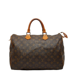 ルイ ヴィトン モノグラム スピーディ35 ハンドバッグ ボストンバッグ M41524 ブラウン PVC レザー レディース LOUIS VUITTON 【中古】