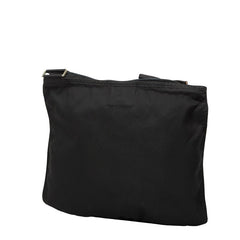プラダ 三角ロゴプレート ショルダーバッグ ブラック ナイロン レディース PRADA 【中古】