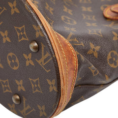ルイ ヴィトン モノグラム プチ バケットPM トートバッグ ショルダーバッグ M42238 ブラウン PVC レザー レディース LOUIS VUITTON 【中古】