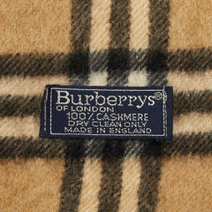 バーバリー ノバチェック マフラー ベージュ マルチカラー カシミヤ100% レディース BURBERRY 【中古】