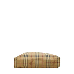 バーバリー ノバチェック シャドーホース トートバッグ ベージュ マルチカラー PVC レザー レディース BURBERRY 【中古】