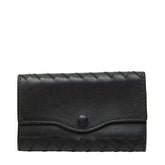 ボッテガヴェネタ イントレチャート キーケース ブラック レザー レディース BOTTEGAVENETA 【中古】
