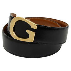 グッチ ベルト サイズ:65 26 036 1406 0956 ブラック レザー レディース GUCCI 【中古】