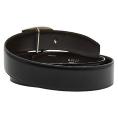 グッチ ベルト サイズ:80 32 036 1406 0956 5 ブラック レザー レディース GUCCI 【中古】