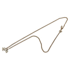 シャネル ココマーク ハート ネックレス シルバー メタル ラインストーン レディース CHANEL 【中古】