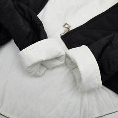 エルメス キルティングジャケット リバーシブル サイズS ブラック ホワイト ナイロン ポリエステル ポリウレタン レディース HERMES 【中古】