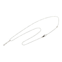 K18WG ホワイトゴールド ダイヤ0.20ct ペンダントネックレス レディース 【中古】