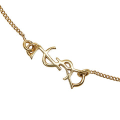 サンローラン YSLロゴ ブレスレット ゴールド メッキ レディース SAINT LAURENT 【中古】