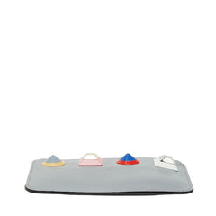 フェンディ スタッズ コインケース キーケース 8AP151 グレー マルチカラー レザー レディース FENDI 【中古】