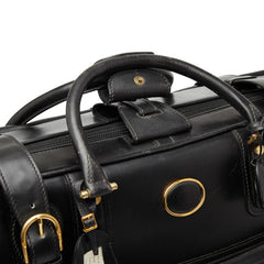 グッチ ボストンバッグ スーツケース ブラック レザー レディース GUCCI 【中古】
