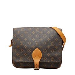 ルイ ヴィトン モノグラム カルトシエールGM 斜め掛け ショルダーバッグ M51252 ブラウン PVC レザー レディース LOUIS VUITTON 【中古】