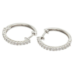 Pt900 プラチナ ダイヤ0.44ct ピアス レディース 【中古】